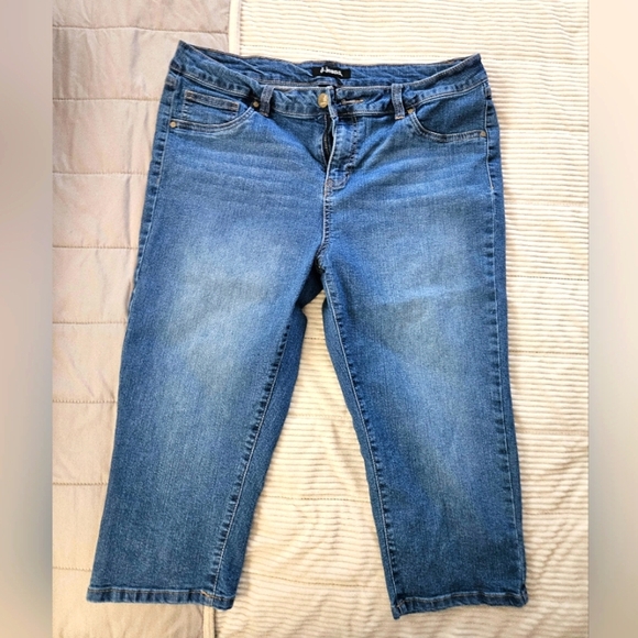 D.jeans Women's Blue Jeans Capri Size 14P - Picture 1 of 7